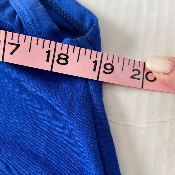 Urion Womens Royal Blue Spaghetti Strip Asymmetrical Maxi Dress/Coverup Size 2X - Picture 6 of 9